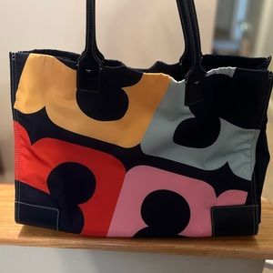 Tory Burch tote, excellent used condition, multicolor